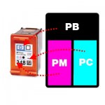 Refilling HP 348 (C9369AE) Photo Ink Cartridges