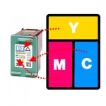 Refilling HP 351, 351XL, 342, 343 & 344 Colour Cartridges