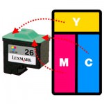 Refilling Lexmark 26 & 27 Colour Cartridges