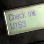 Clearing Canon Pixma ‘Check Ink’ Error Message U162 and U163