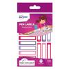 Avery Pen Labels 50mm x 10mm Pink And Purple (Pack 30) - RESMI30F.UK