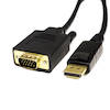 Male DisplayPort to Male SVGA VGA Cable - 3 Metres