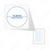 A4 Matte White 13mm Circular Self Adhesive Peel-Off Sticky Labels - 216 Per Page