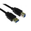 2m USB 3.0 Type A (M) to Type B (M) Data Cable - Black