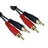 2xRCA Phono Plug to 2xRCA Phono Plug Audio Cable - 2m