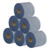 2Work Centrefeed Roll 2-Ply 500 Sheets Blue (Pack of 6) 2W03010
