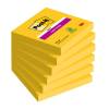 Post-It Super Sticky Notes 76x76mm, Yellow - 6 Pads (654-S6)