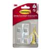 3M Command Small Stainless Steel Metal Hooks With Command Adhesive Strips