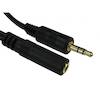 3.5mm Stereo Jack Male to Jack Female (M-F) Extension Cable - 5 Metres