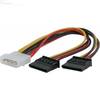 4 Pin 5.25 molex to 2 x SATA power cable