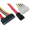 4 Pin 5.25 molex to SATA power and data cable