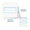 A4 Glossy White Self Adhesive Address Labels 12 Labels Per Page (100) GLF012