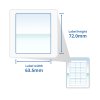 A4 Glossy White Self Adhesive Address Labels 12 Labels Per Page (100)
