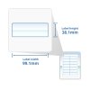 A4 Glossy White Self Adhesive Address Labels 14 Labels Per Page (100)