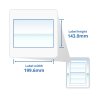 A4 Glossy White Self Adhesive Address Labels 2 Labels Per Page (100)