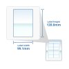 A4 Glossy White Self Adhesive Address Labels 4 Labels Per Page (100)