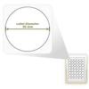 A4 Glossy White Circular Self Adhesive Labels 48 Labels Per Page (100)