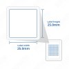 A4 MATTE White 25 x 25mm Self Adhesive Peel-Off Sticky SQUARE Labels - 70 Per Pa