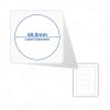 A4 Matt White Circular Self Adhesive Labels 12 Labels Per Page (100)
