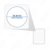 A4 Matt White Circular Self Adhesive Labels 35 Labels Per Page (100)