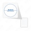 A4 Matt White Circular Self Adhesive Labels 48 Labels Per Page (100)