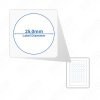 A4 Matt White Circular Self Adhesive Labels 70 Labels Per Page (100)