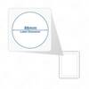 A4 Matt White Circular Self Adhesive Labels 6 Labels Per Page (100) 88mm