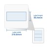 A4 Self Adhesive Address Labels 3 Labels Per Page (100)
