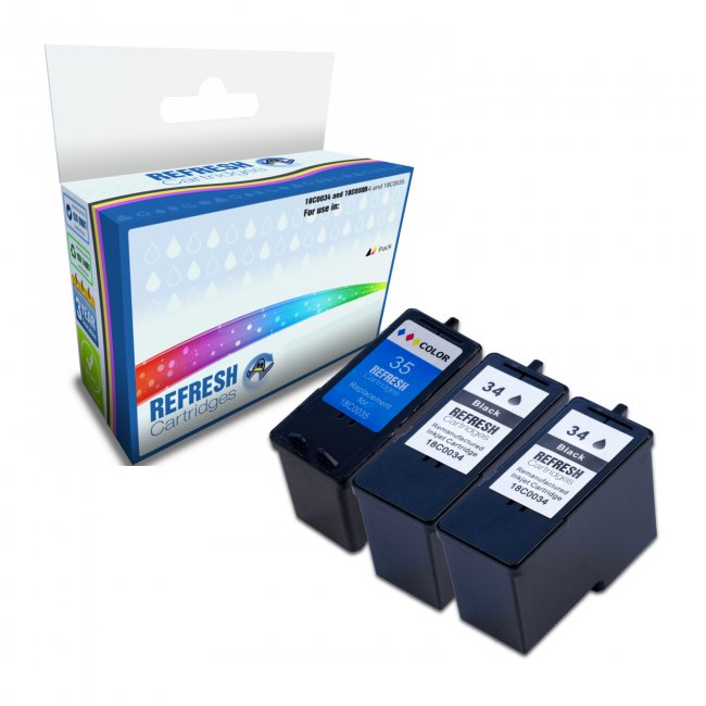 REFRESH CARTRIDGES COLOUR 18C0035E #35 INK COMPATIBLE WITH LEXMARK PRINTERS