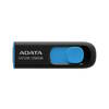 ADATA UV128 USB Flash Drive 256GB Black and Blue Capless (AUV128-256G-RBE)