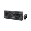 Adesso Keyboard and Mouse Set RF Wireless QWERTY Black (WKB-1320CB-UK)