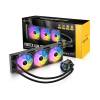 Antec Vortex Lum 360 ARGB Liquid CPU Cooler 3 x 12cm Fans 2800RPM Black (0-76134