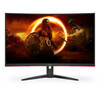 AOC  LED Full HD 31.5" Computer Monitor - Black and Red (G2 C32G2ZE/BK)