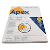 Fellowes Apex Light Duty A4 Laminating Pouches 150 Micron Clear (Pack of 100) 60