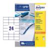 Avery White 70 x 36mm Self Adhesive Laser Permanent Multipurpose Labels