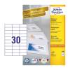 Avery White 70 x 29.7 mm Self Adhesive Laser & Inkjet Multipurpose Labels