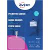 Avery White 90 x 60 mm Clip Badge Holders with Printable Inserts - 25 Pack