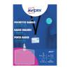 Avery 90 x 60mm Badge Holders with Lanyards, Plus 16 Inserts