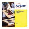 Avery Allergen Food Labels 98x40mm -Roll of 300 (ALL9840)