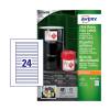 Avery White 11 x 134 mm Self Adhesive Laser & Inkjet Ultra Heavy Duty Labels