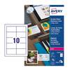 Avery Business Cards Double Sided 10 Per Sheet 220gsm Satin (25 sheets / 250 car