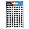 Avery Coloured Label Round 8mm Diameter Black (Pack 10 x 560 Labels) 32-275