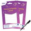 Avery White 45x13mm Clothing Labels and Pen - 72 Labels