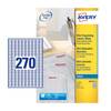 Avery Inkjet Mini Label 17.8x10mm 270 Per A4 Sheet White (Pack 6750 Labels) J865
