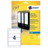 Avery White 200 x 60 mm Self Adhesive Inkjet Lever Arch Filing Labels