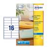 Avery Inkjet Address Label 99x34mm 16 Per A4 Sheet Clear (Pack 400 Labels) J8562