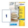 Avery Inkjet Address Label 210x297mm 1 Per A4 Sheet Clear (Pack 25 Labels) J8567