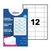 Avery White 75 x 40 mm Microperforated Printable Inserts - 12 Per Page - 20 Shee