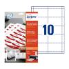 Avery White 90 x 54 mm Microperforated Printable Inserts - 10 Per Page - 20 Shee