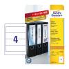 Avery L4761-25 192 x 61mm Filing Labels 25 Sheets - 4 Labels per Sheet